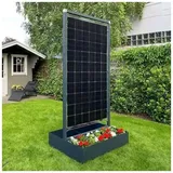 Solarblumenkübel Sichtschutz 370Wp Bifazial PV-Modul Solar Garten 19% - Feueranker ®