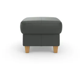Home Affaire Polsterhocker Palmera Luxus-Microfaser 58 x 48 x 58 cm Grau