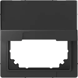 Merten MEG4081-6034 Adapter mit Klappdeckel für Einsätze nach DIN 49075, Anthrazit, System Design MEG40816034