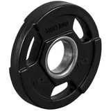 Gorilla Sports GORILLA SPORTS® Olympia Hantelscheiben - 1,25kg, 2,5kg, 5kg, 10kg, 15kg, 20kg, 25kg Gewichte, Tri-Grip, 50mm Bohrung, aus Kunststoff, Schwarz - Gewichtscheiben, Olympiascheiben, Hanteln