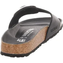 Birkenstock Madrid Big Buckle Nubukleder geölt schmal schwarz 35