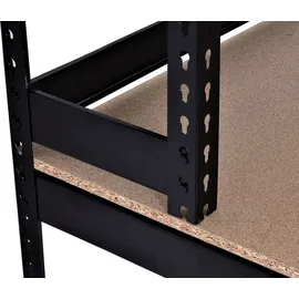 MCW Arbeitstisch Holz/Stahl 183x183x90cm schwarz