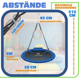 Kesser Schaukel Nestschaukel 120 cm Blau