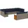 vidaXL Gartensofa-Set 13-tlg. grau Polyrattan