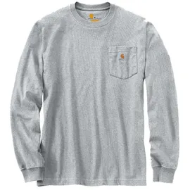 CARHARTT Longsleeve "WW Pocket K126 Langärmeliges Taschen-T-Shirt | heather grey | M