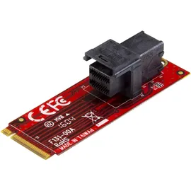 Startech StarTech.com U.2 (SFF-8643) auf M.2 PCI Express 3.0 x4 Adapterkarte für 2,5" U.2 NVMe SSD - M2 PCIe Adapter - U.2 Laufwerksadapter