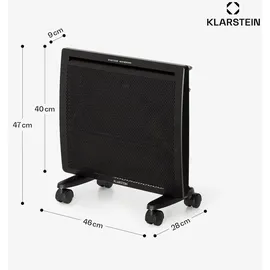 Klarstein Hot Spot Slimcurve Double Wave 2-in-1 1000 W schwarz