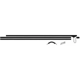 Paulmann Licht Paulmann URail Basis Set, 3x 1 m Schiene, Einspeisung & Verbindern, Schienensystem, in Schwarz matt, max 1000W, 230V, Deckenlampe, Deckenleuchte