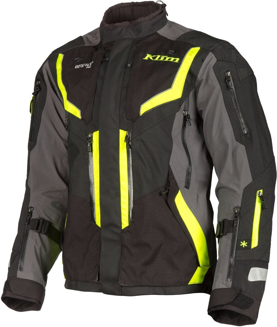 Klim Badlands Pro Motorfiets Textiel Jas, geel, S Voorman