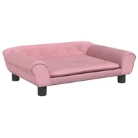Kindersofa Rosa 70x45x26 cm Samt - Rosa