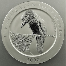 Silbermünze 1kg Kookaburra 2008 (Australien)