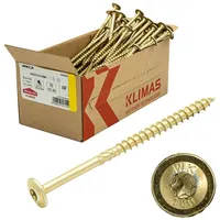 Klimas Holzschrauben Torx - Tellerkopfschrauben TX Gelb Schrauben -