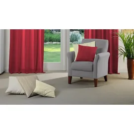 Wirth Dekokissen LANGWASSER, Kissenhülle ohne Füllung, 2 Stück rot 40 cm x 40 cm