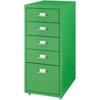 [en.casa] Rollcontainer Kökar mit 5 Schubladen 69x28x41 cm Apfelgrün