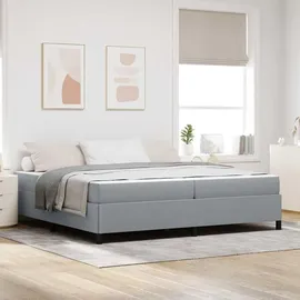 vidaXL Boxspringbett 200 x 200 cm Hellgrau