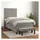 vidaXL Boxspringbett 100 x 200 cm Hellgrau