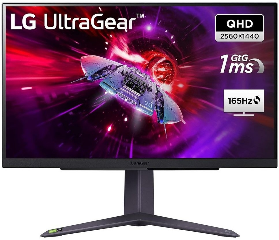 LG UltraGear 27GR75Q-B - Gaming-Monitor - schwarz Gaming-Monitor schwarz