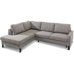 Portobello Ecksofa London Stoff Silver