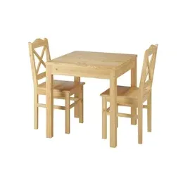 Erst-Holz Küchenstuhl Massivholzstuhl Esszimmerstuhl Kiefer 2x Stühle 90.71-20-D