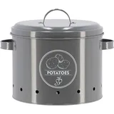 Esschert Design Vorratsdose Kartoffeln Anthrazit aus Metall