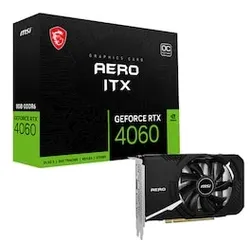 MSI GeForce RTX 4060 Aero ITX OC 8GB GDDR6 Gaming Grafikkarte 3xDP/HDMI