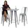 chefgastro Stehtisch 105 x 60 x 60 cm Grau