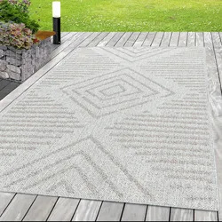 Ayyildiz Teppiche Teppich »ARUBA 4902«, rechteckig, 6 mm Höhe, Pflegeleicht, Modern, In- und Outdoor geeignet Ayyildiz Teppiche pink B: 140 cm   1 St.