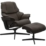 Stressless Sessel mit Hocker Reno Cross Leder Batick S (Small)