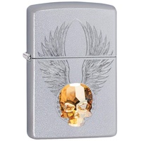 Zippo | Feuerzeug, Gold Skull Design mit Swarovski®-Kristall, 5,8 * 3,8 * 1,2, 49034