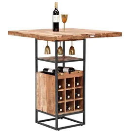 Wolfmöbel Bartisch Spring 90 x 105 cm Braun
