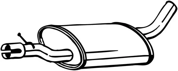 BOSAL Mittelschalldämpfer 233613 für VW