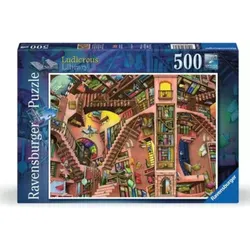 RAVENSBURGER 17484 Erwachsenenpuzzle 500 Teile Die verrückte Bibliothek