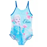 Disney Frozen Badeanzug Die Eiskönigin Einteiler Bademode "Anna und Elsa" blau 116