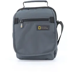 Schultertasche NATIONAL GEOGRAPHIC "Mutation", Damen, Gr. B/H/T: 11.5cm x 24.00cm x 19cm, grau, Kunstfaser, Taschen, aus recyceltem Polyester