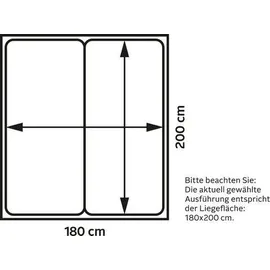 Westfalia Schlafkomfort Boxbett 194 x 214 cm Schwarz