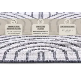 HANSE HOME Pangli Wendeteppich 80 x 150 cm Silber
