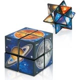 Euclidean Cube Sternenwürfel Zauberwürfel-Set, Verwandlungswürfel Magische Puzzle-Würfel für Kinder und Erwachsene (Galaxiewürfel)