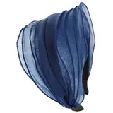 axy Haarreif Breite Haarreif in modischem Design Wunderschön, Vintage Damen Haareifen Haarband blau