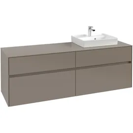 Villeroy & Boch V&B Waschtischunterschrank Collaro 160x54,8x50cm, WT r, LED 12W, volc bla