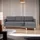VCM Marino Sofa, Chaiselongsofa Rechts oder Links Gewendet in hellgrauen Stoff mit Holzbeinen.