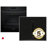 Siemens PQ226EA51Z, Einbau-Backofen-Set, ED651BS16E + HB271ABB3, Einbau-Backofen, Kochfeld mit Dunstabzug (Induktion)