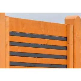 BM Massivholz BM Serie TYP 221 Zaunfeld, 180 x 90cm, Fichte Kirschbaum/Anthrazit