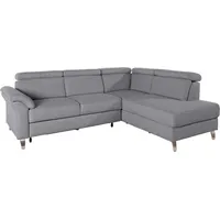 sit&more Ecksofa SIT & MORE "Arngast L-Form", grau, B:245cm H:84cm T:194cm, Sofas, Ecksofa, inklusive Kopfteilverstellung und Federkern