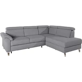 sit&more Ecksofa SIT & MORE "Arngast L-Form", grau, B:245cm H:84cm T:194cm, Sofas, Ecksofa, inklusive Kopfteilverstellung und Federkern