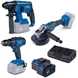 SCHEPPACH Akku-Maschinen-Set BPS100 inkl. 2 x 4,0 Ah + Doppelladegerät