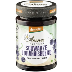 Annes Feinste schwarze Johannisbeere Fruchtaufstrich demeter