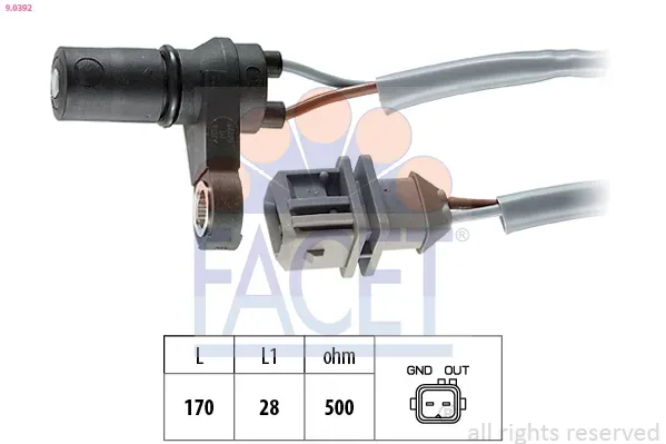 FACET Drehzahlsensor, Automatikgetriebe 90392 für Volvo