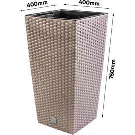 Prosperplast Rato Square 40 x 40 x 75 cm mocca