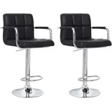 Happy Garden TAB43N Barhocker schwarz mit Armlehnen Mike.