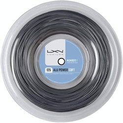 Luxilon Tennissaite Alu Power Soft 1.25 (Haltbarkeit+Kontrolle) silber 200m Rolle